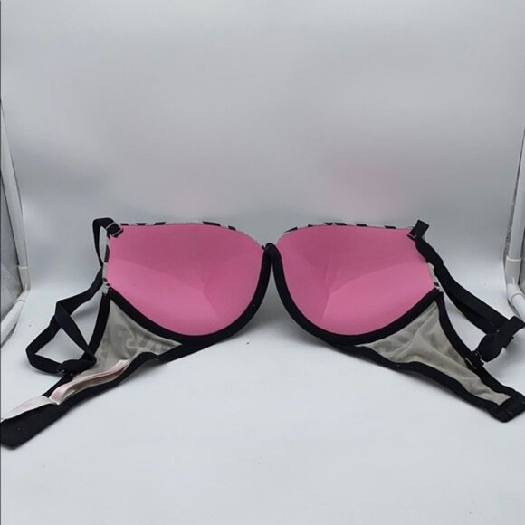 Victoria’s Secret Pink Underwire Padded Super Push Up Bra Size 32DD - Picture 6 of 7